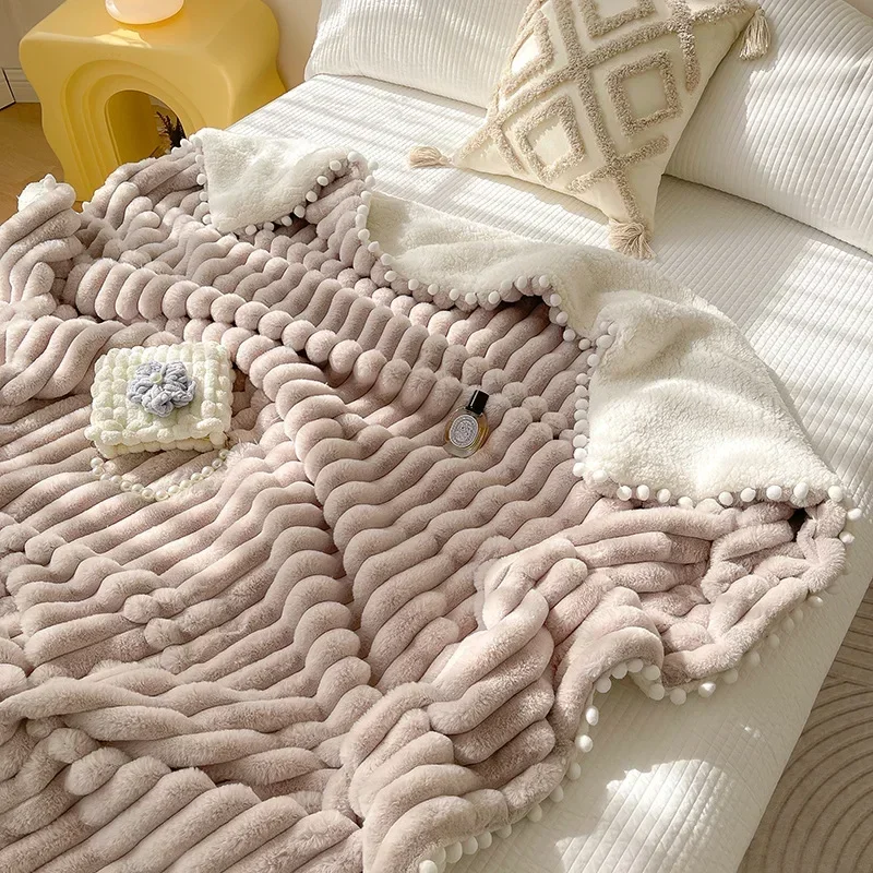 New artificial rabbit fur plush fall bed blanket soft coral velvet sofa blanket leisure blanket comfortable thickened bed sheet
New artificial rabbit fur plush fall bed blanket soft coral velvet sofa blanket leisure blanket comfortable thickened bed sheet