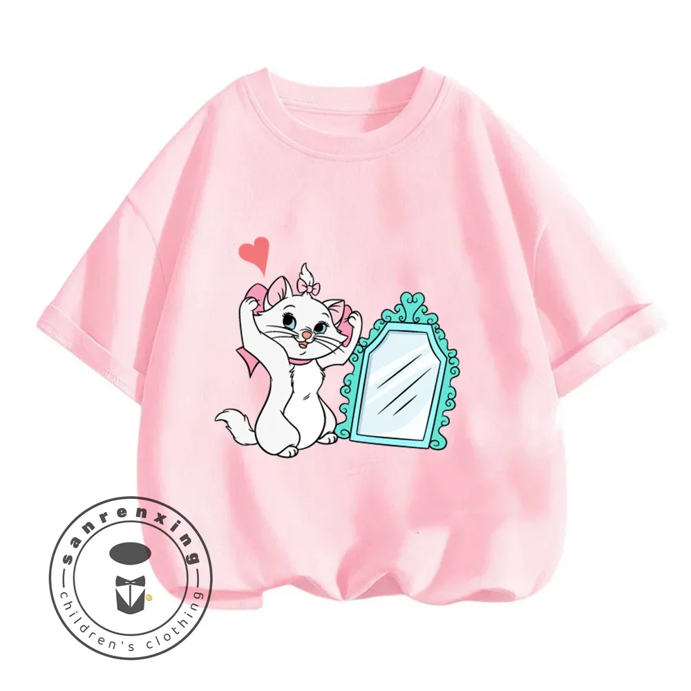 Summer New Boys Girls Disney Marie Cat Short Sleeve T-shirt Kids T-shirt Boys Clothing Casual Sports Cute Short Sleeve Shorts
Summer New Boys Girls Disney Marie Cat Short Sleeve T-shirt Kids T-shirt Boys Clothing Casual Sports Cute Short Sleeve Shorts
