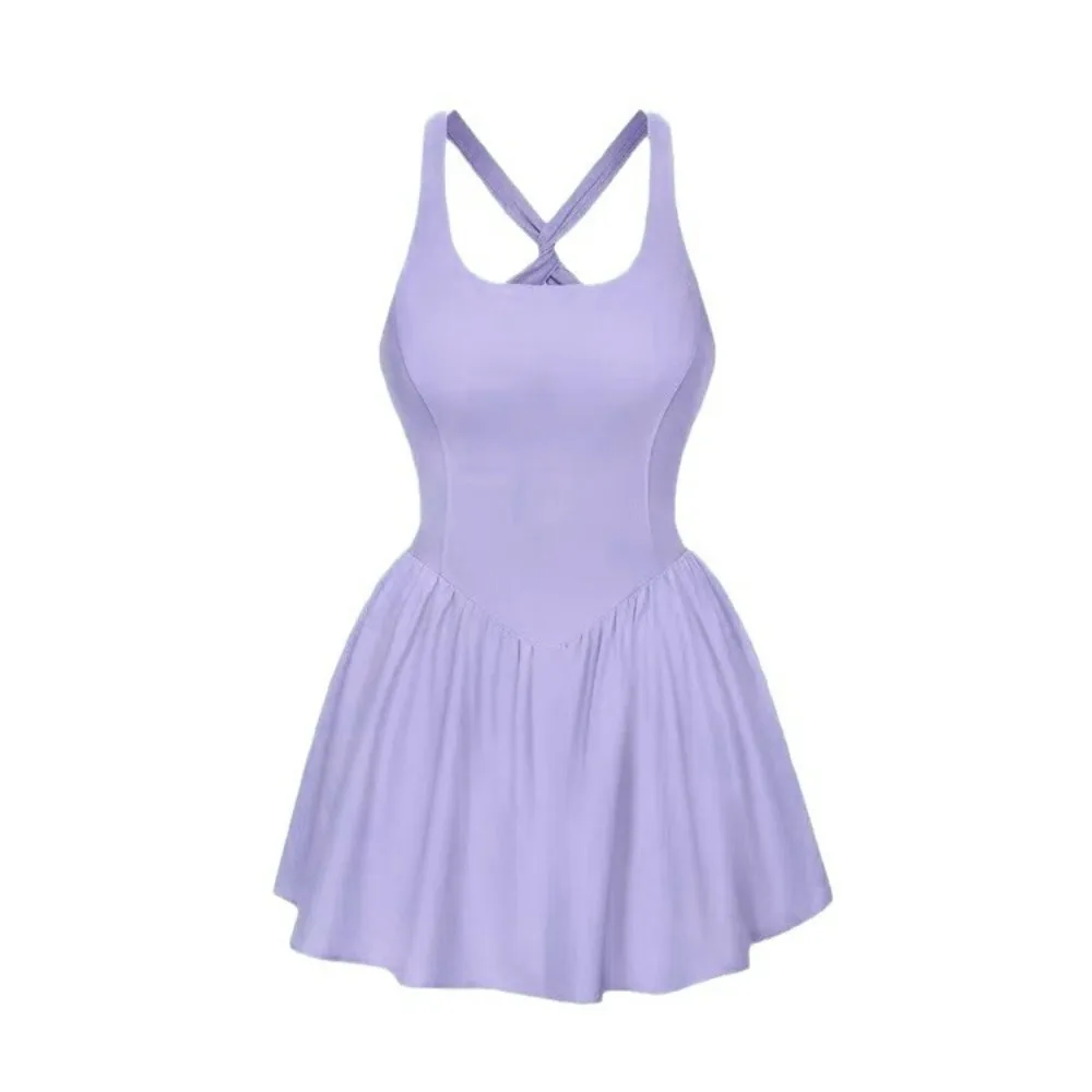 Cross Strap Girls Sling A-line Skirt High Waist Pleated Teenagers Dress Slim Fit Sporty Style Sleeveless Short Dress Summer
Cross Strap Girls Sling A-line Skirt High Waist Pleated Teenagers Dress Slim Fit Sporty Style Sleeveless Short Dress Summer