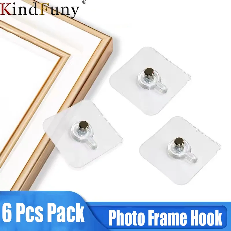 6 Pcs Photo Frame Hook Strong Adhesive Hooks Picture Frame Poster Wall Hook Waterproof Durable Kitchen Bathroom Use
6 Pcs Photo Frame Hook Strong Adhesive Hooks Picture Frame Poster Wall Hook Waterproof Durable Kitchen Bathroom Use