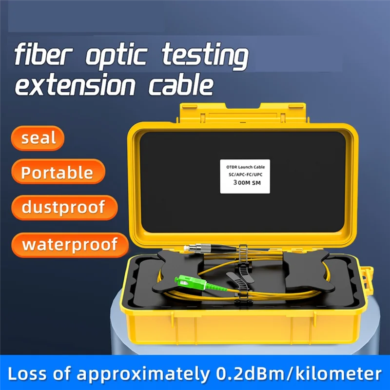 B50B-Fiber Optic OTDR Transmitting Cable Box Launch Cable Box 300M Ring Dead Spot Eliminator SC/APC-SC/UPC
B50B-Fiber Optic OTDR Transmitting Cable Box Launch Cable Box 300M Ring Dead Spot Eliminator SC/APC-SC/UPC