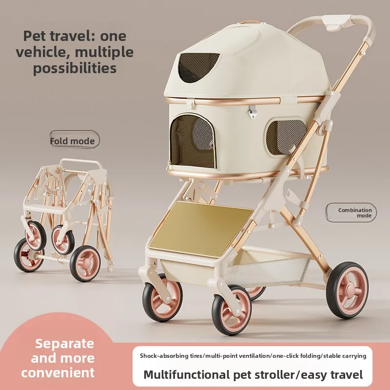 Lightweight Detachable Foldable Pet Stroller for Small Dogs Cats Portable Travel Cart Business Gift
Lightweight Detachable Foldable Pet Stroller for Small Dogs Cats Portable Travel Cart Business Gift