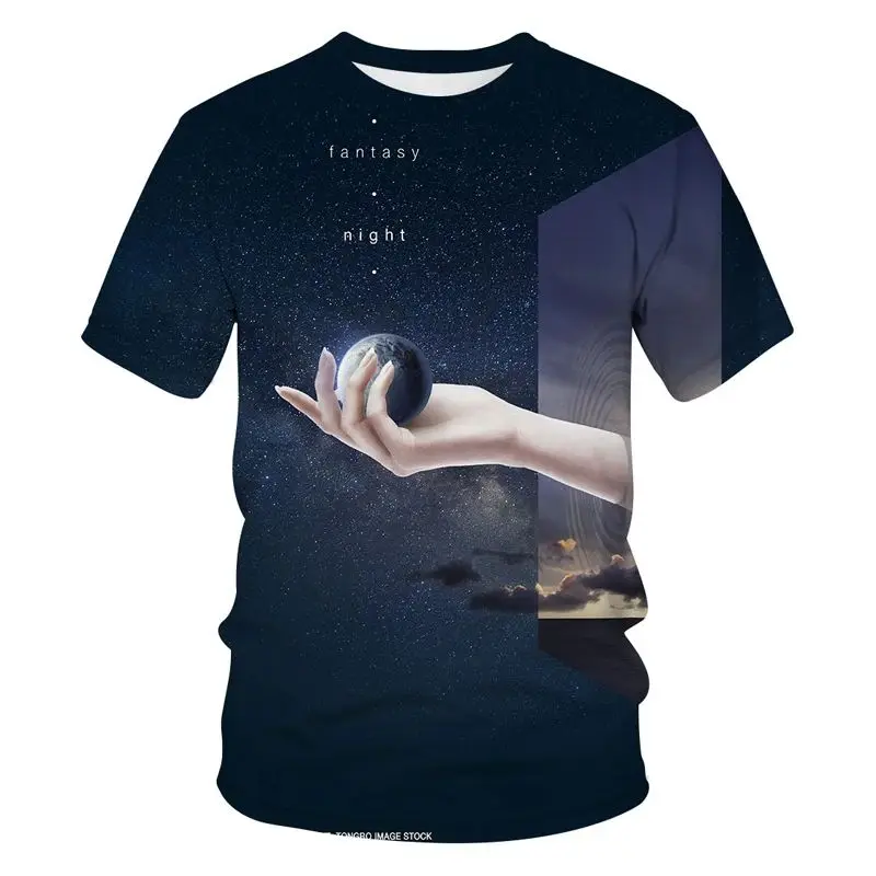 Summer Men's 3d Printed Space Planet Pattern T-Shirt Fashion Casual Abstract O Collar Short Sleeve Loose Street Plus Size Top
Summer Men's 3d Printed Space Planet Pattern T-Shirt Fashion Casual Abstract O Collar Short Sleeve Loose Street Plus Size Top