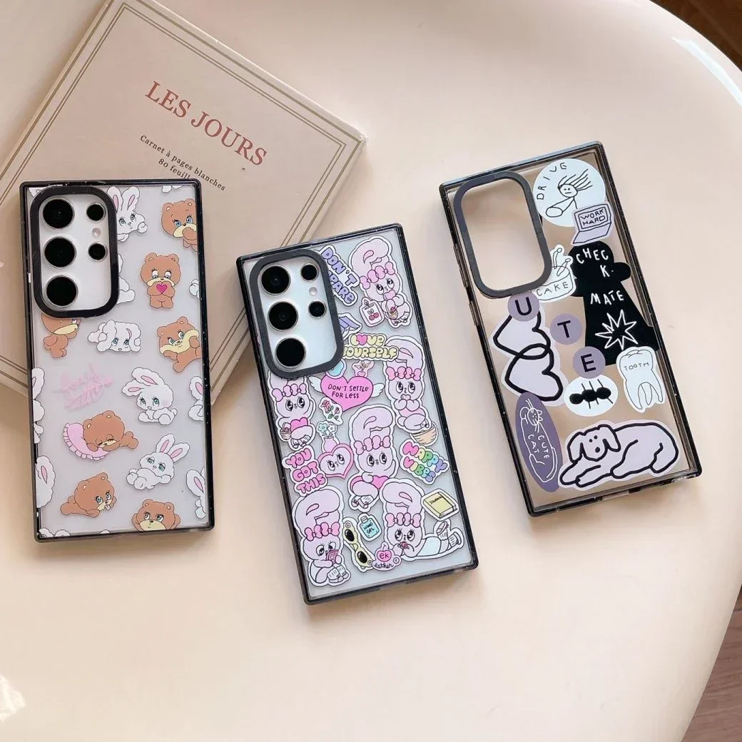 Dog Rabbit Acrylic Black Border Case for Samsung Galaxy S22 S23 S24 Ultra S22+ S23+ S24 Plus Cover Protective Shell
Dog Rabbit Acrylic Black Border Case for Samsung Galaxy S22 S23 S24 Ultra S22+ S23+ S24 Plus Cover Protective Shell