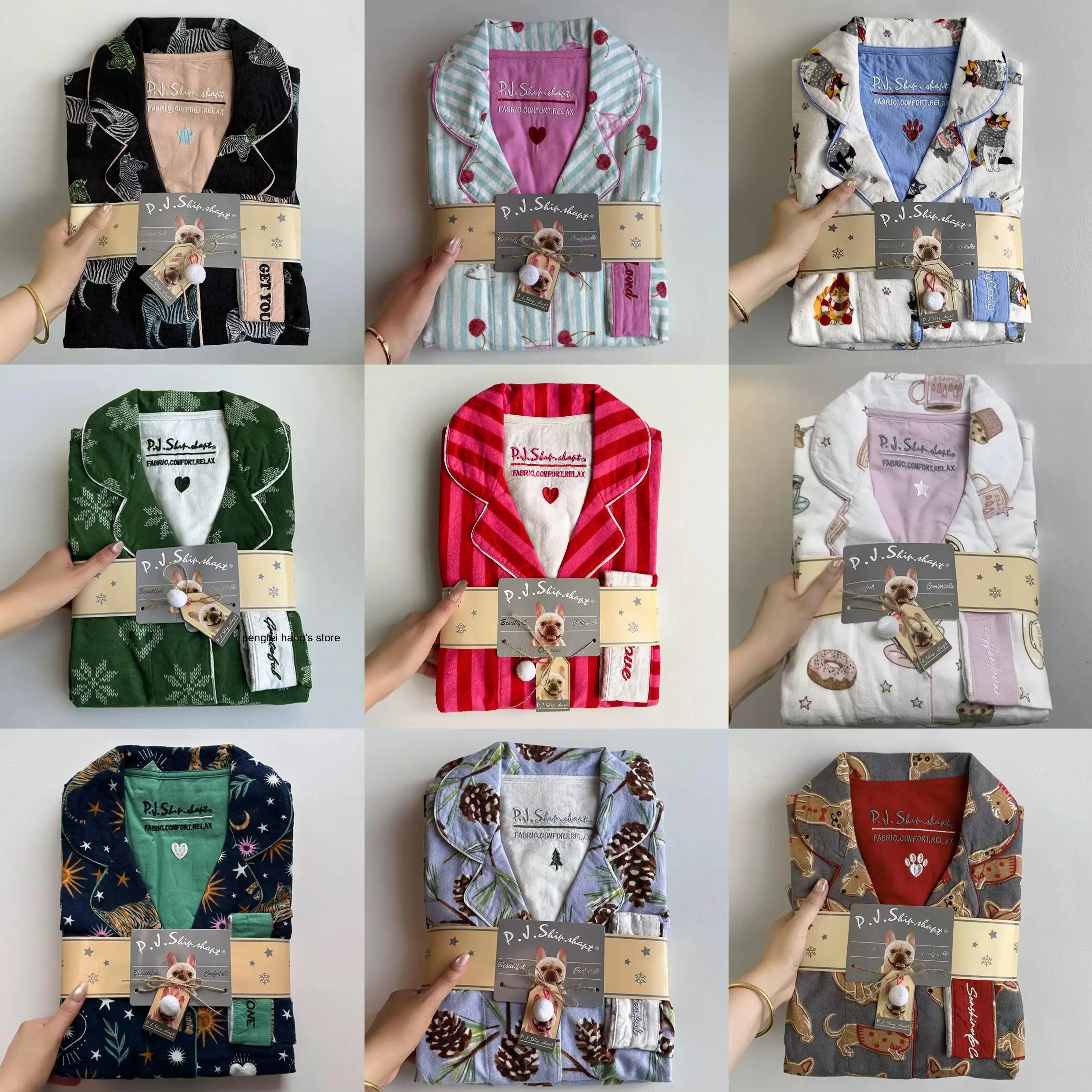 Women Cute Cartoon Print 100% Cotton Brushed Pajama Set Spring Autumn Long Sleeve Tops Long Pants 2Pcs Loungewear Homewear
Women Cute Cartoon Print 100% Cotton Brushed Pajama Set Spring Autumn Long Sleeve Tops Long Pants 2Pcs Loungewear Homewear