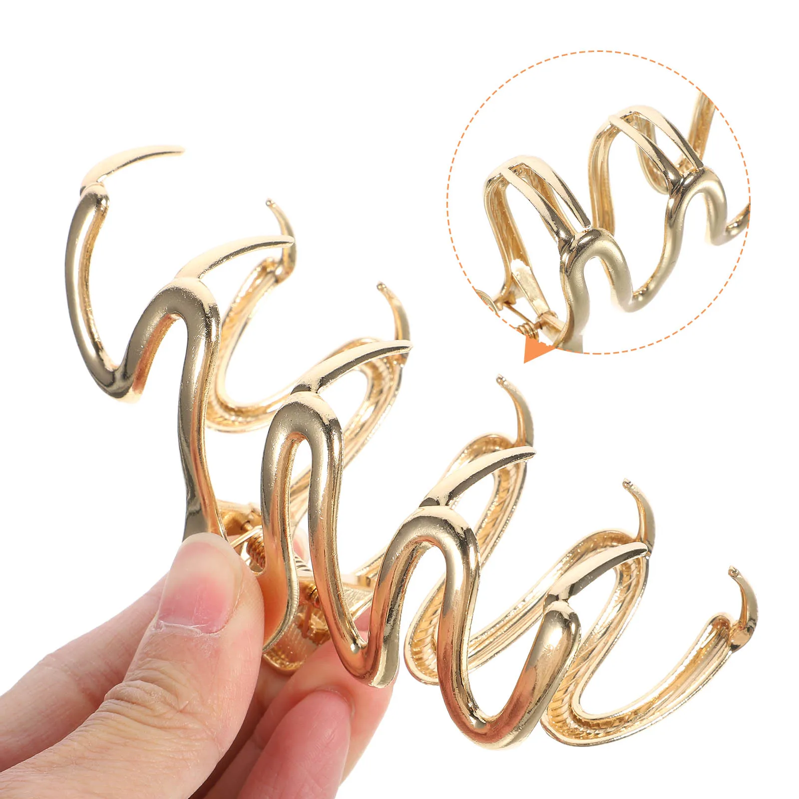 Wave Metal Clips For Women Large Claw Clamps Thick Long Grip Styling Tools Face Wash Exercise Hair Accessories
Wave Metal Clips For Women Large Claw Clamps Thick Long Grip Styling Tools Face Wash Exercise Hair Accessories
