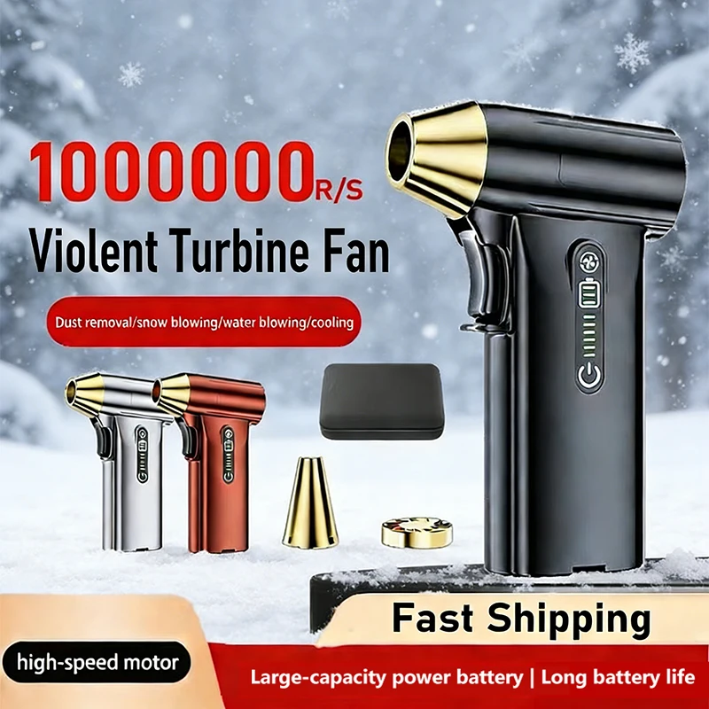 Electric Turbo Jet Blower 1000000RPM Powerful Air Blower Brushless Motor 68m/s Wind USB Rechargeable Handheld Jet Blower New
Electric Turbo Jet Blower 1000000RPM Powerful Air Blower Brushless Motor 68m/s Wind USB Rechargeable Handheld Jet Blower New