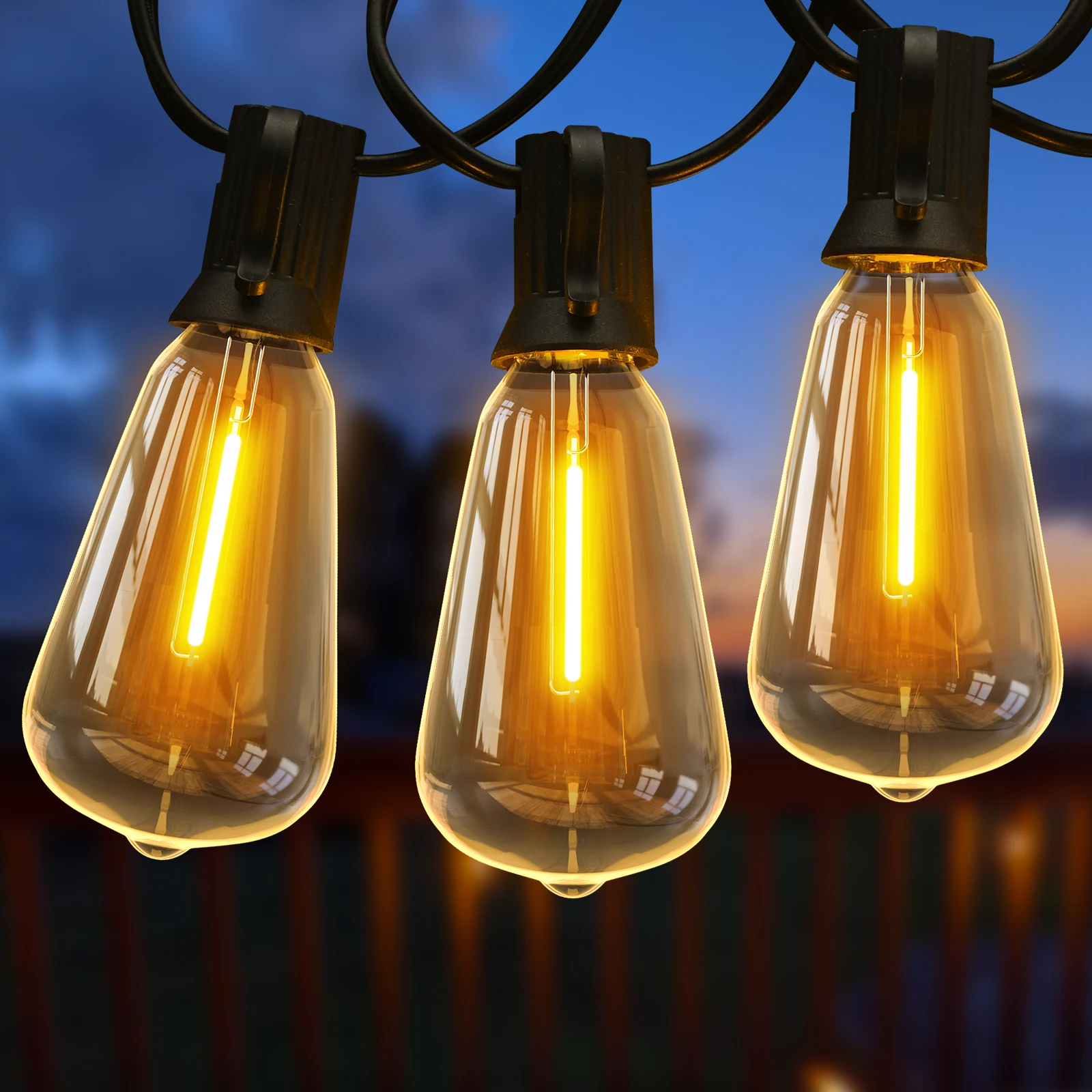 15M 30M String Lights ST38 Outdoor Led Garland Lights US 100V Waterproof Connected For Party Retro Garden Camping Decorations
15M 30M String Lights ST38 Outdoor Led Garland Lights US 100V Waterproof Connected For Party Retro Garden Camping Decorations