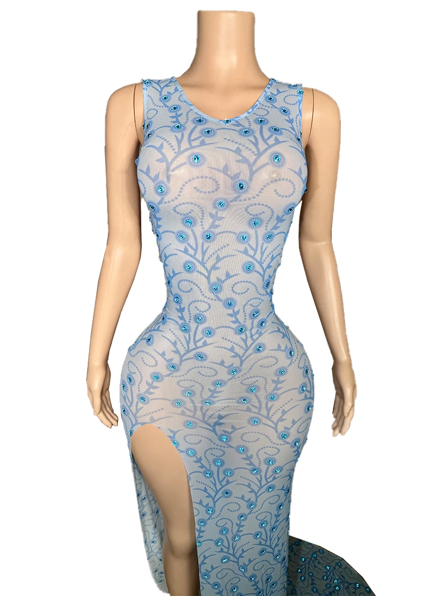 ZD Women Luxury Sparkly Rhinestones Long Dress Sexy Mesh Party Celebrate Birthday Gown Photo Shoot Wear Performance Stage Costum
ZD Women Luxury Sparkly Rhinestones Long Dress Sexy Mesh Party Celebrate Birthday Gown Photo Shoot Wear Performance Stage Costum