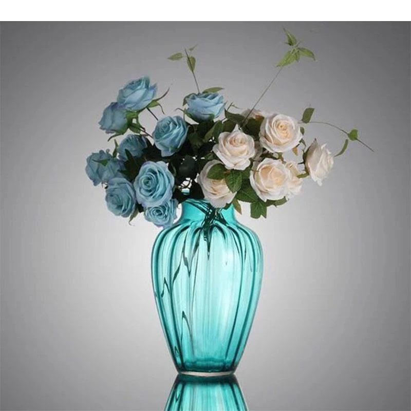Transparent Green/gray Glass Vase Hydroponics Flower Pots Decorative Artificial Floral Desk Decoration Arrangement
Transparent Green/gray Glass Vase Hydroponics Flower Pots Decorative Artificial Floral Desk Decoration Arrangement