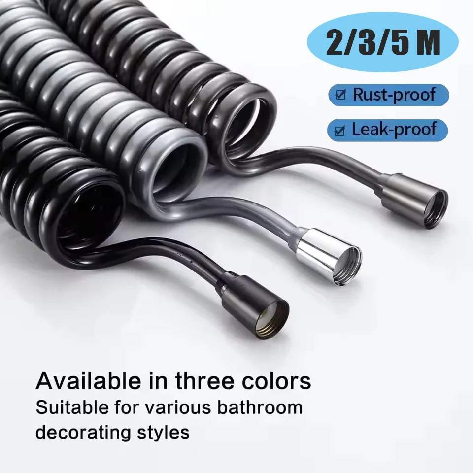 1.5/2/3/5M Spring Flexible Retractable Hose Spiral Flexible Shower Hose For Showerhead Toilet Bidet Water Pipe Plumbing Bath
1.5/2/3/5M Spring Flexible Retractable Hose Spiral Flexible Shower Hose For Showerhead Toilet Bidet Water Pipe Plumbing Bath