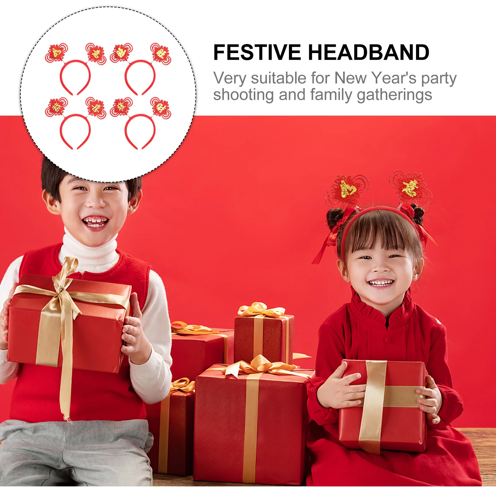 4pcs Headb Chinese Headb Fabric Material Spring Festival New Year Hair Accessories Party Hair Accessories Headdress
4pcs Headb Chinese Headb Fabric Material Spring Festival New Year Hair Accessories Party Hair Accessories Headdress