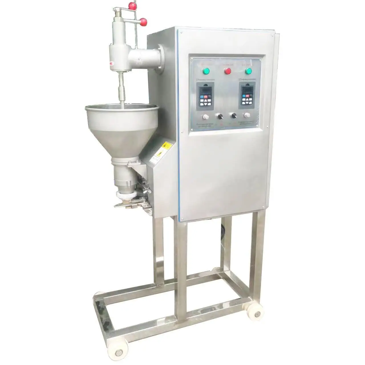 Frequency conversion speed regulation meatball machine fish ball meatball large hopper meat filling machine
Frequency conversion speed regulation meatball machine fish ball meatball large hopper meat filling machine