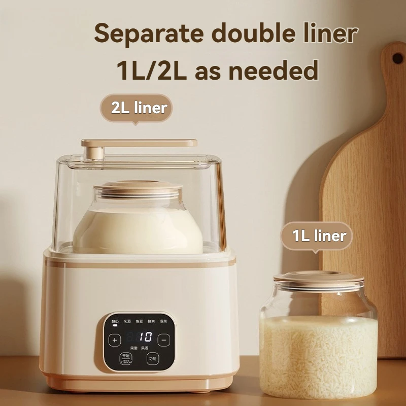 Йогуртница, 1-2 литра, умный дом, многофункциональная машина для ферментации рисового вина Natto Kimchi
Йогуртница, 1-2 литра, умный дом, многофункциональная машина для ферментации рисового вина Natto Kimchi