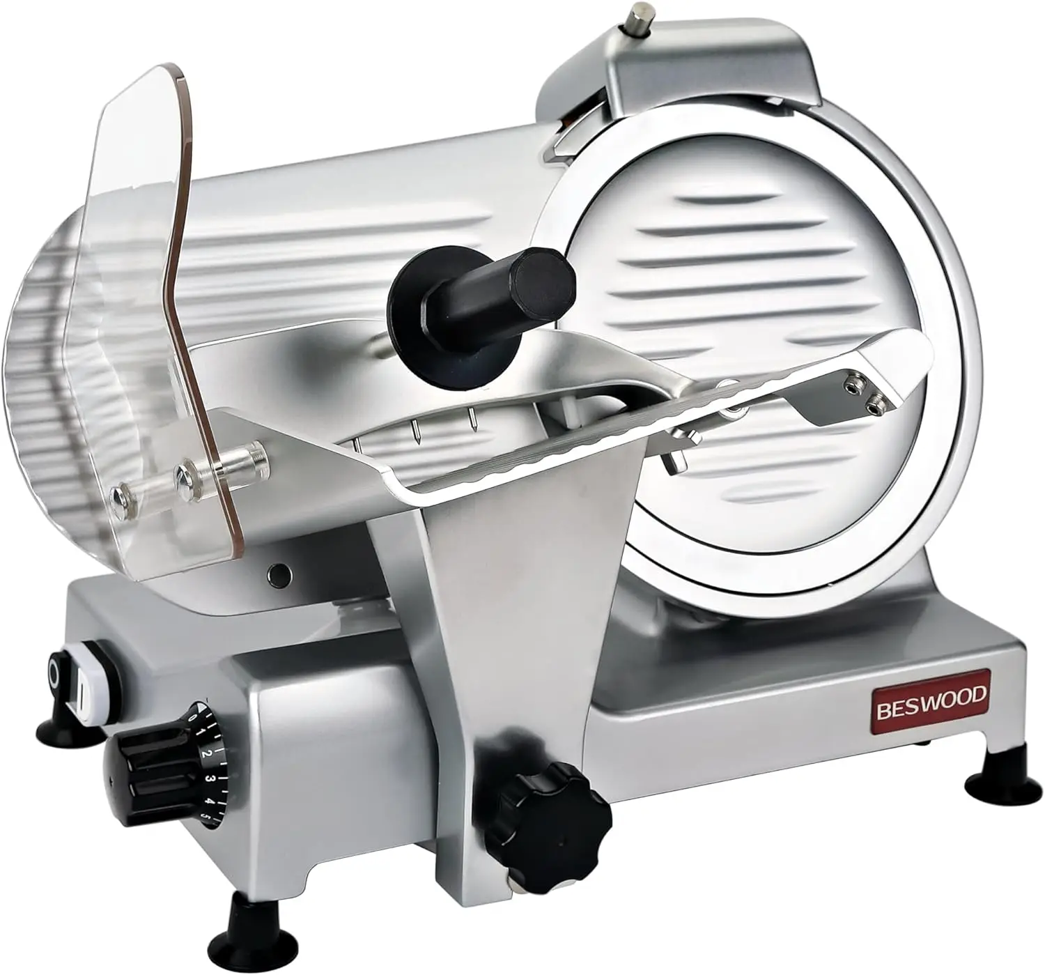 10 Premium Chromium plated Steel Blade Electric Deli Meat Cheese Food Slicer with Serving Plate Commercial and for Home use
10 Premium Chromium plated Steel Blade Electric Deli Meat Cheese Food Slicer with Serving Plate Commercial and for Home use