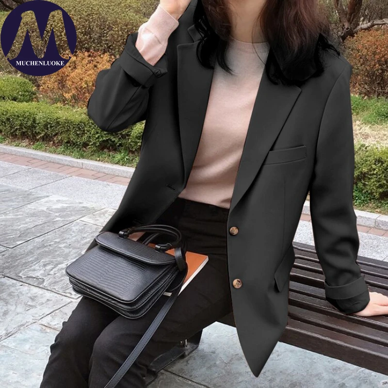Blazer Woman Spring Autumn Korean Fashion Long Sleeve Office Blazers Elegant Casual Loose Women's Street Trends Blazers Coats
Blazer Woman Spring Autumn Korean Fashion Long Sleeve Office Blazers Elegant Casual Loose Women's Street Trends Blazers Coats