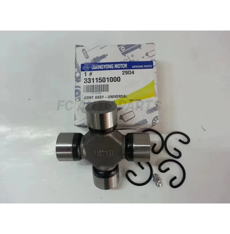 New Universal Joint Assy For SsangYong Musso/ Musso Sports Actyon Rexton Kyron Rodius 3311501000
New Universal Joint Assy For SsangYong Musso/ Musso Sports Actyon Rexton Kyron Rodius 3311501000