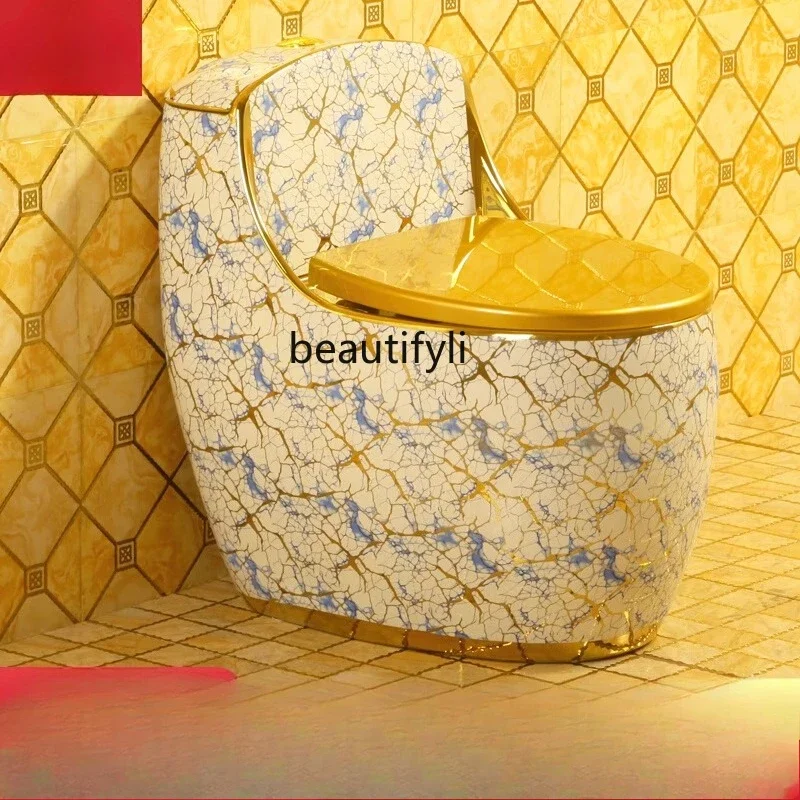 xxzHousehold toilet, golden toilet, siphon ceramic deodorant, personalized creativity, silent, high-impact toilet
xxzHousehold toilet, golden toilet, siphon ceramic deodorant, personalized creativity, silent, high-impact toilet