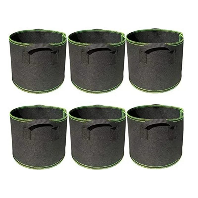 HLZS-6 Piece Plant Grow Bags With Handles Breathable For Vegetables Flowers Vanilla Strawberry
HLZS-6 Piece Plant Grow Bags With Handles Breathable For Vegetables Flowers Vanilla Strawberry