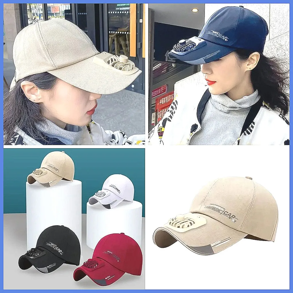 USB Charging Cooling Fan Hat, 2-Speed Adjustable Summer Baseball Cap for Outdoor Golf Hiking Beach Sun Protection Men Women
USB Charging Cooling Fan Hat, 2-Speed Adjustable Summer Baseball Cap for Outdoor Golf Hiking Beach Sun Protection Men Women