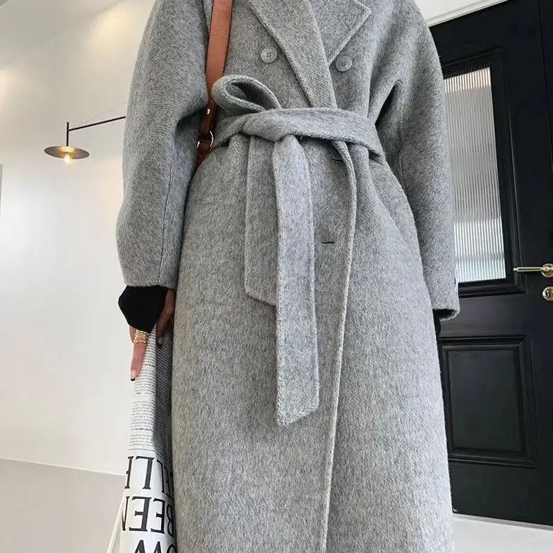 High End Wool Waistband Coat For Women'S Autumn And Winter New Style Temperament Double-Sided Wool Fashionable Coat
High End Wool Waistband Coat For Women'S Autumn And Winter New Style Temperament Double-Sided Wool Fashionable Coat