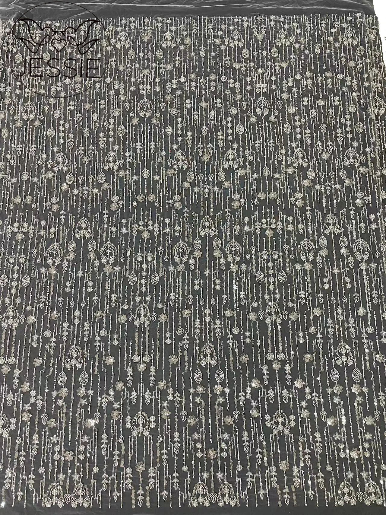 High Quality African Lace Fabric Light Silver French Net Sequins Fabric Beads Lace Tulle Nigerian Lace Fabric 5yards 2024
High Quality African Lace Fabric Light Silver French Net Sequins Fabric Beads Lace Tulle Nigerian Lace Fabric 5yards 2024