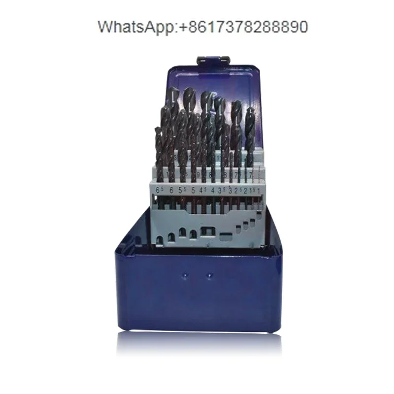 Imported high-speed steel sleeve drill set Twist drill bit disc iron box 1-5.9, 1-10,6-10,1-13mm
Imported high-speed steel sleeve drill set Twist drill bit disc iron box 1-5.9, 1-10,6-10,1-13mm
