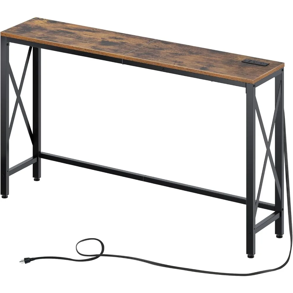 Narrow Sofa Table, Farmhouse Table Behind Sofa Couch Hallway Entrance for Living Room, Entryway, Foyer, with Metal Frame
Narrow Sofa Table, Farmhouse Table Behind Sofa Couch Hallway Entrance for Living Room, Entryway, Foyer, with Metal Frame