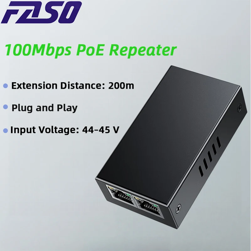 FASO 1 To 2 Gigabit PoE Extender Cascade Repeater outdoor rainproof 3-port PoE switch
FASO 1 To 2 Gigabit PoE Extender Cascade Repeater outdoor rainproof 3-port PoE switch