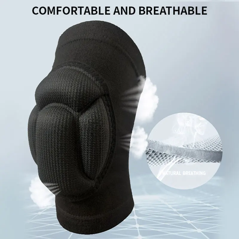 1 Pair/2Pcs Thickening Knee Pads Protection Sports Elastic Knee Protector Fitness Basketball Volleyball Anti Collision Pads
1 Pair/2Pcs Thickening Knee Pads Protection Sports Elastic Knee Protector Fitness Basketball Volleyball Anti Collision Pads