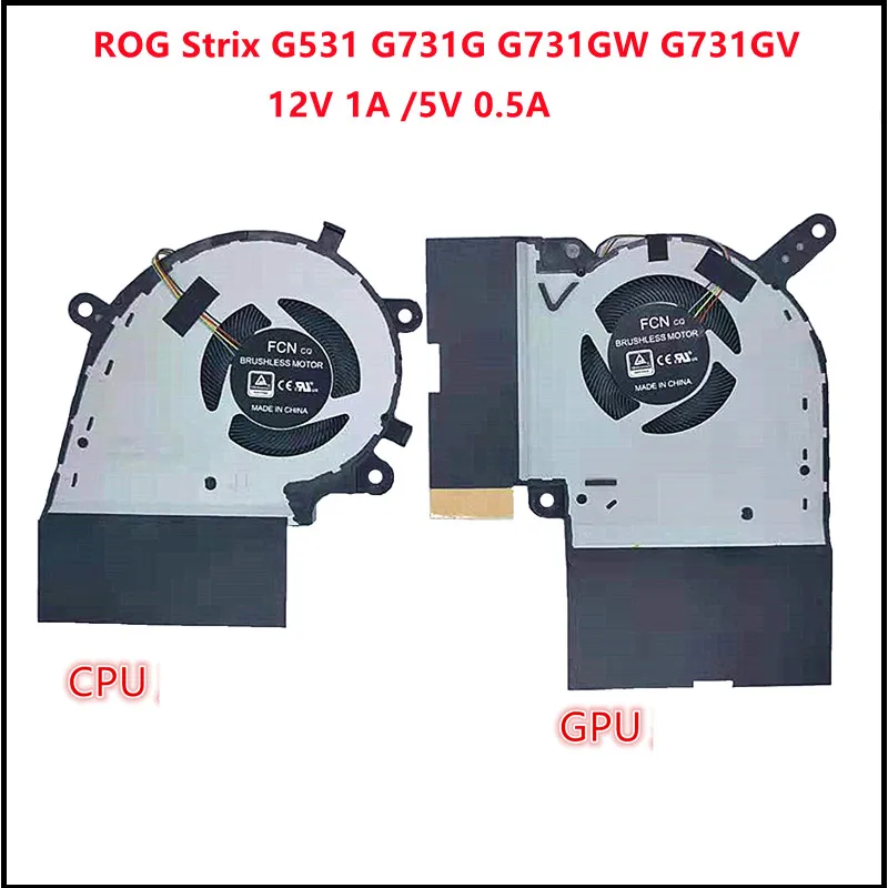 New Laptop CPU Cooling Fan Cooler GPU Cooling For ASUS ROG Strix G531 G731G G731GW G731GV G731GT G731GU G731GV
New Laptop CPU Cooling Fan Cooler GPU Cooling For ASUS ROG Strix G531 G731G G731GW G731GV G731GT G731GU G731GV