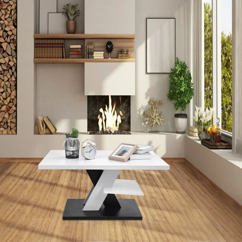 Modern Coffee Table Waterproof Large Capacity Stable Tea Table with Shelf for Home Living Room, Coffee Table
Modern Coffee Table Waterproof Large Capacity Stable Tea Table with Shelf for Home Living Room, Coffee Table