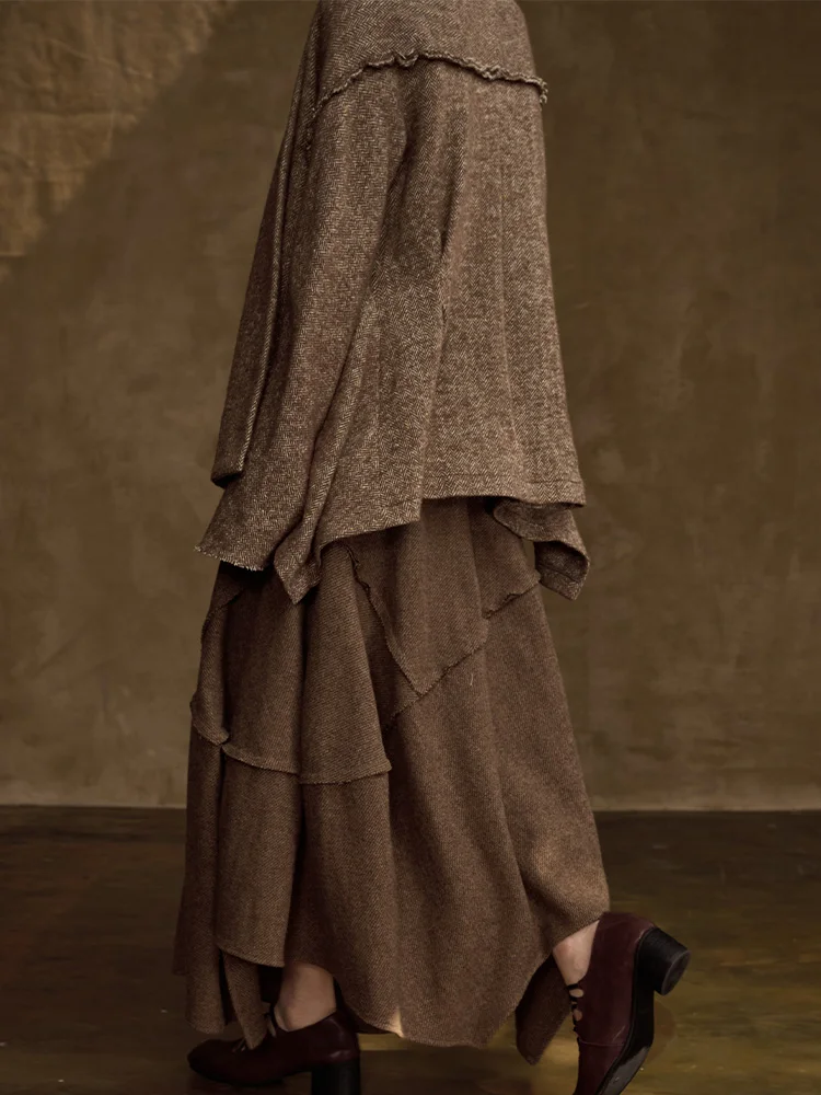 SAY White Woolen Asymmetrical Skirt Women's Spring Autumn Floral Structure Ci Commute Stand Fit mid Waist Design
SAY White Woolen Asymmetrical Skirt Women's Spring Autumn Floral Structure Ci Commute Stand Fit mid Waist Design