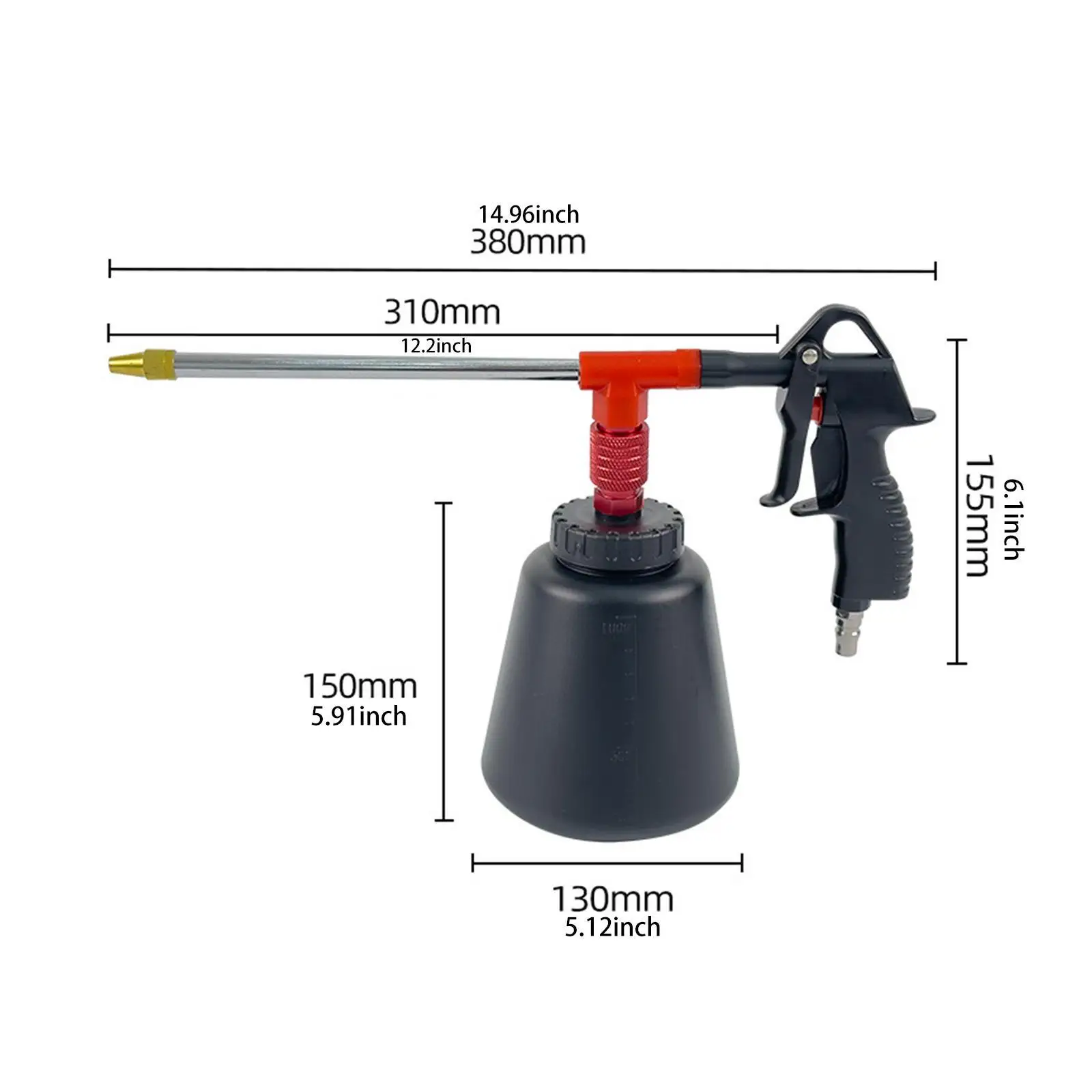 Metal Car High Pressure Cleaner Multi-use Adjustable Spray Handheld Pneumatic Tool for Car Tool Box and Safety Tools
Metal Car High Pressure Cleaner Multi-use Adjustable Spray Handheld Pneumatic Tool for Car Tool Box and Safety Tools