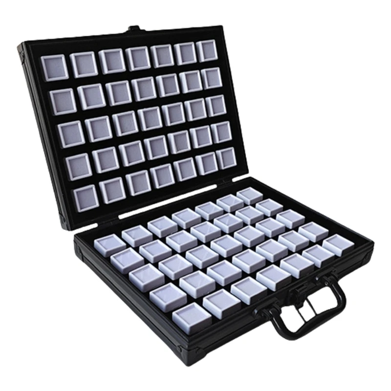 57qa 70pcs Алюминиевые ювелирные ювелирные организаторы с защитной стекающей губкой
57qa 70pcs Алюминиевые ювелирные ювелирные организаторы с защитной стекающей губкой
