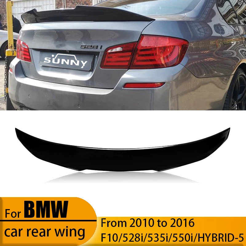 Suitable for BMW 5 Series 2010-2016 F10/F18 glossy black PSM model rear wing modified ABS stator wing
Suitable for BMW 5 Series 2010-2016 F10/F18 glossy black PSM model rear wing modified ABS stator wing