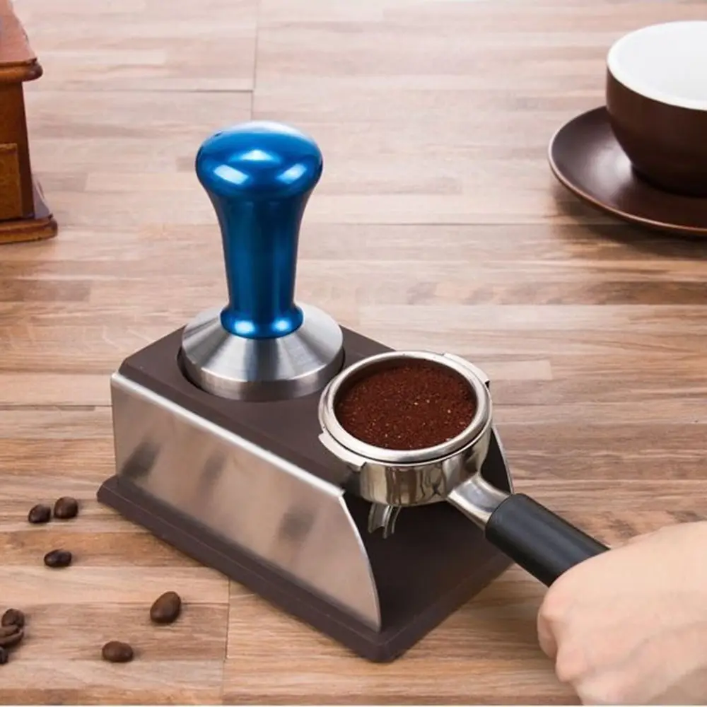 Stainless Steel Coffee Tamper Station Non-Slip Trapezoidal Design Espresso Tamping Stand Space Saving Silicone Bottom
Stainless Steel Coffee Tamper Station Non-Slip Trapezoidal Design Espresso Tamping Stand Space Saving Silicone Bottom