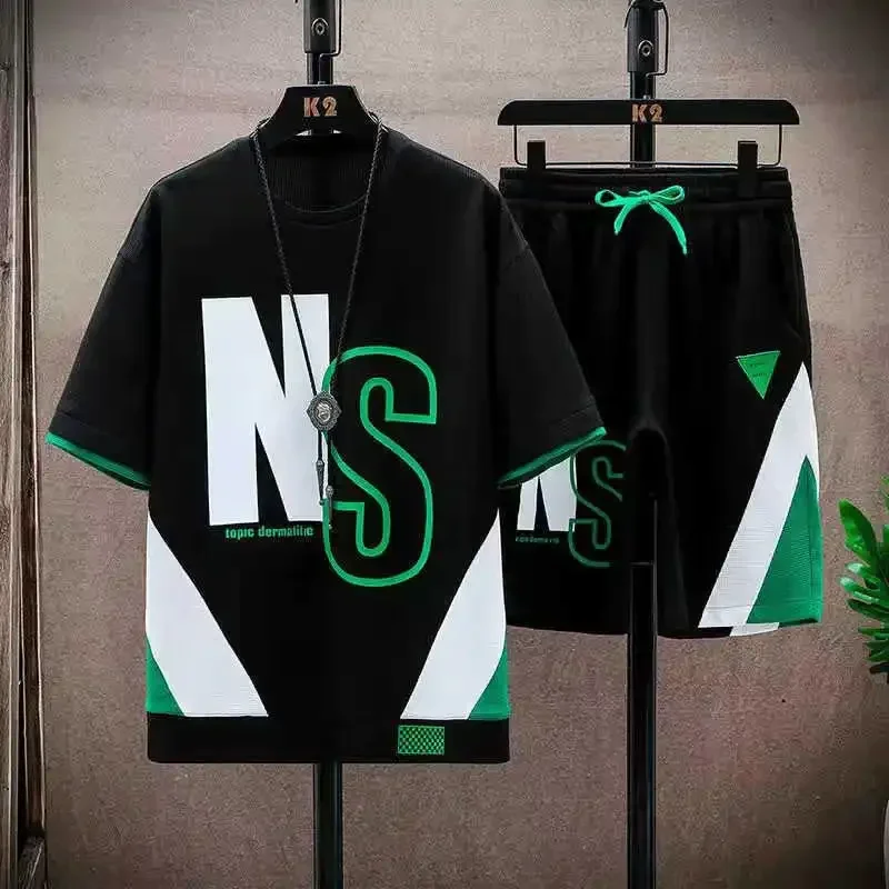 Men Summer Tracksuit Short T-Shirt +Shorts Set Sports Fashion Outfit Casual Sets Oversized Male Clothing Streetwear Suit for Men
Men Summer Tracksuit Short T-Shirt +Shorts Set Sports Fashion Outfit Casual Sets Oversized Male Clothing Streetwear Suit for Men