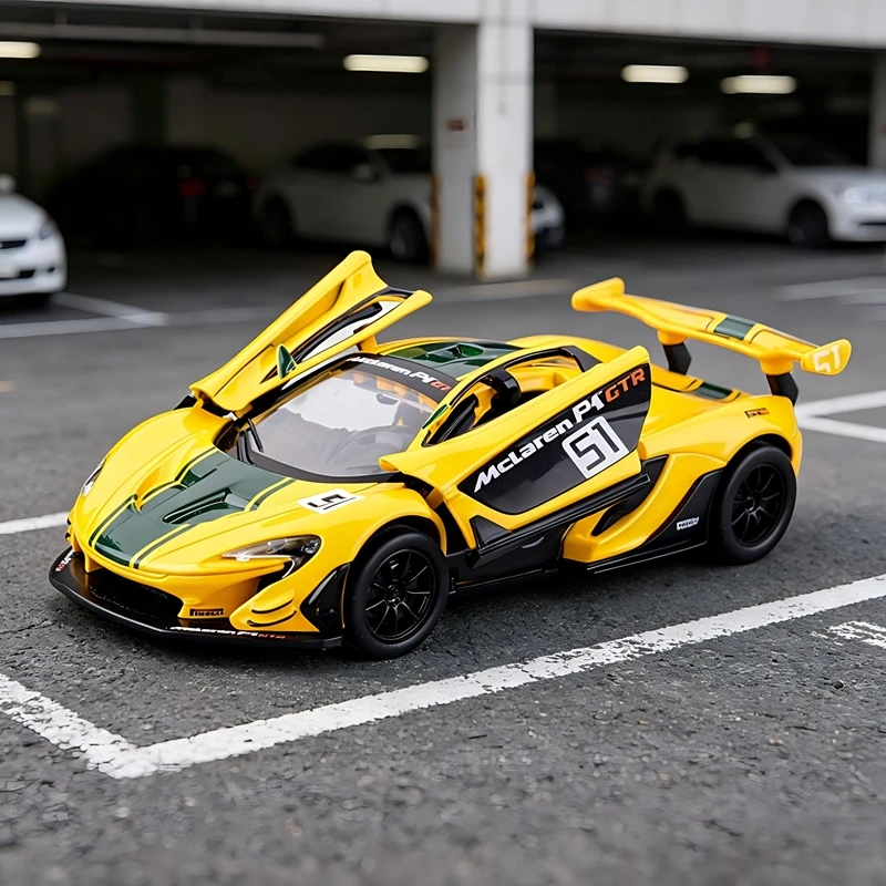 1:31 McLaren P1 alloy supercar model car ornament two doors that can be opened Return Power Sound and Light Supercar Gift
1:31 McLaren P1 alloy supercar model car ornament two doors that can be opened Return Power Sound and Light Supercar Gift