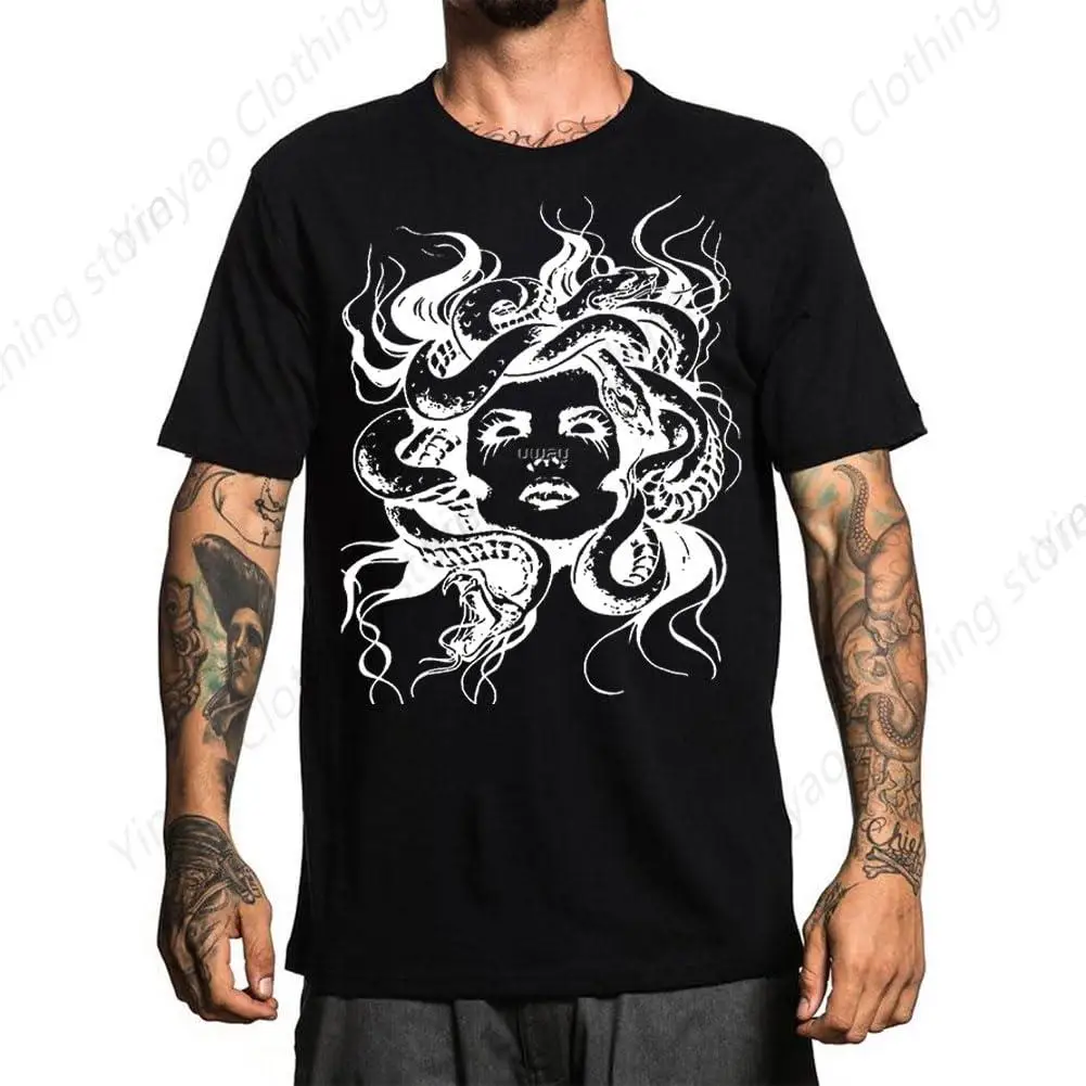 Men's Medusa Printed T-shirt Men's Cool Fashion Novel Pattern T shirt Cotton Comfortable Short Sleeve Top
Men's Medusa Printed T-shirt Men's Cool Fashion Novel Pattern T shirt Cotton Comfortable Short Sleeve Top