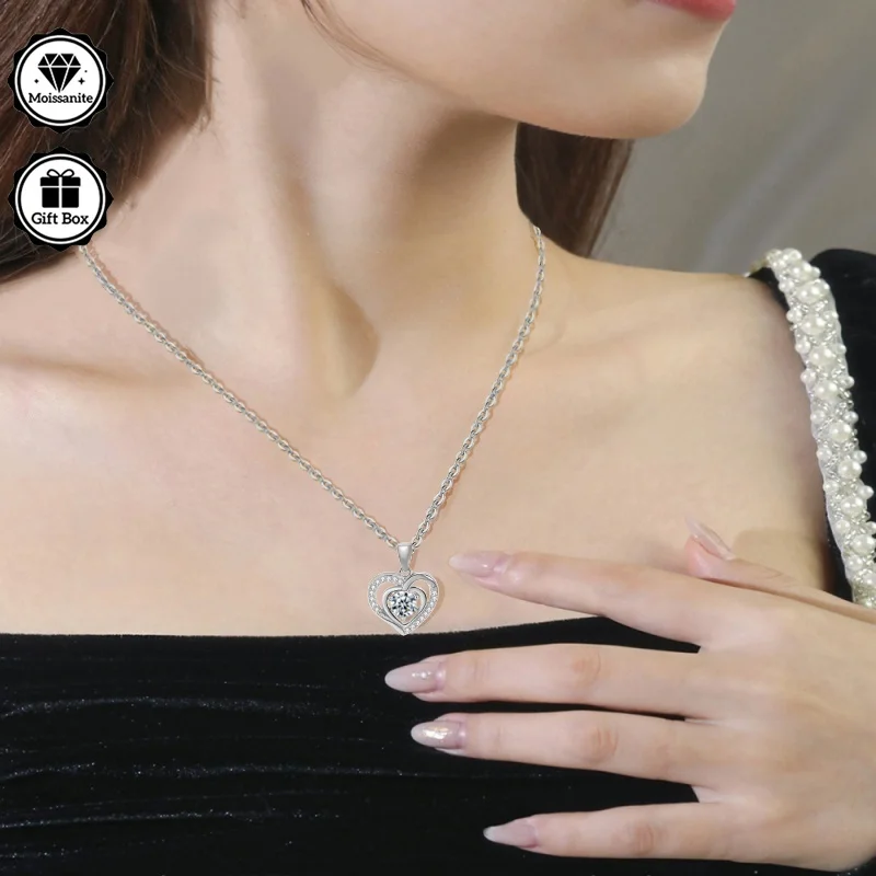 LAMVOICE jewelry for women, high quality jewelry, Hypoallergenic necklace, 1 carat moissanite necklace for women,christmas gift
LAMVOICE jewelry for women, high quality jewelry, Hypoallergenic necklace, 1 carat moissanite necklace for women,christmas gift