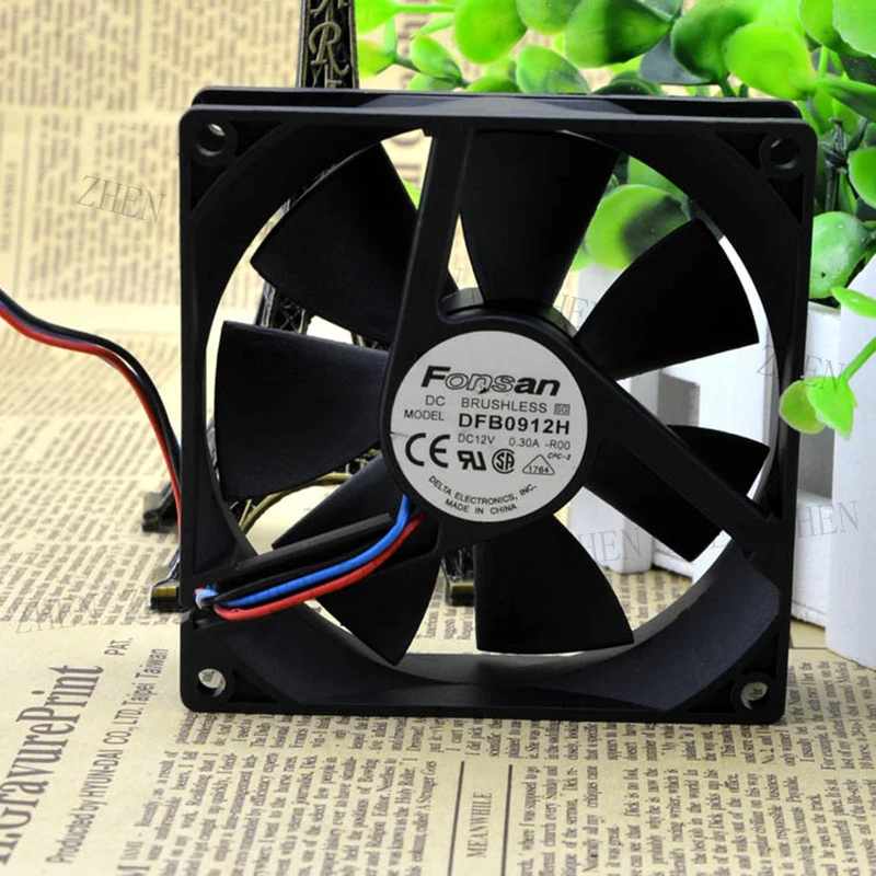 S New for DELTA DFB0912H DC 12V 0.30A 90*90*25mm 3 Pin for FONSAN Fan#QW
S New for DELTA DFB0912H DC 12V 0.30A 90*90*25mm 3 Pin for FONSAN Fan#QW