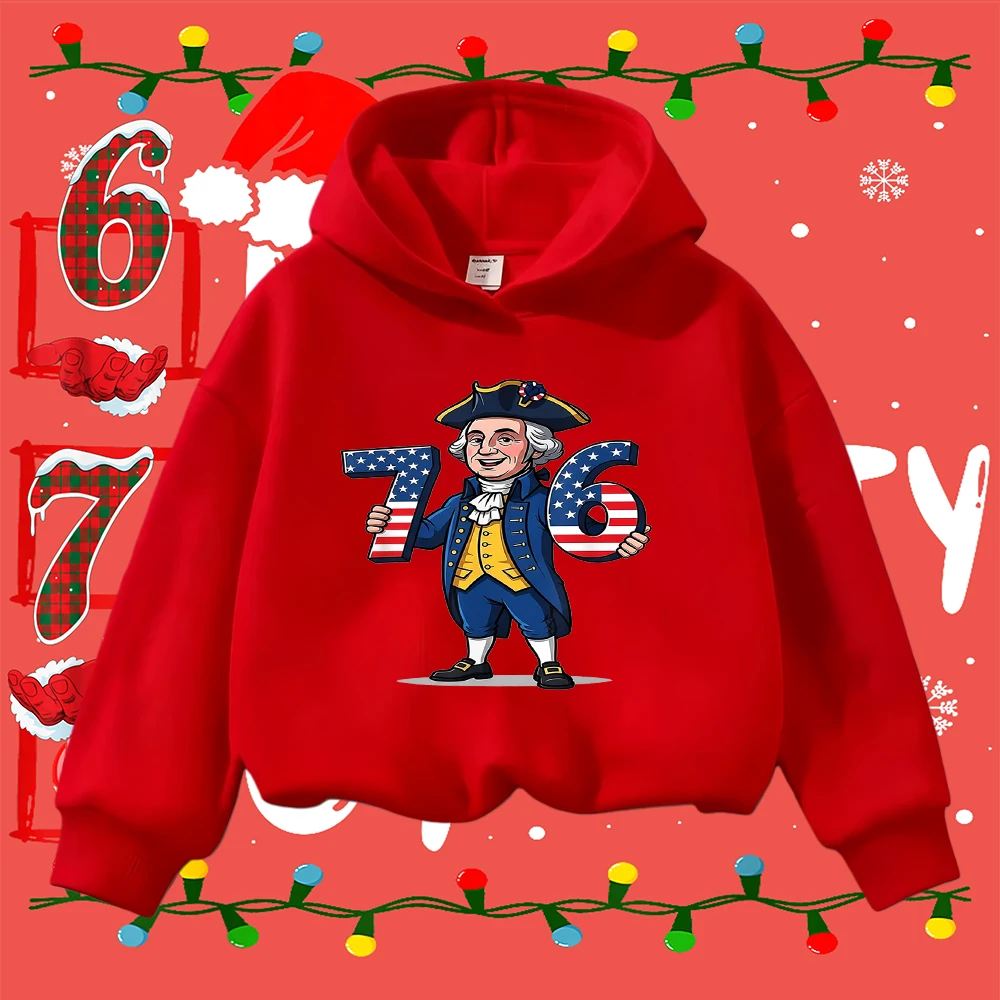 Children's Christmas 76 cartoon print autumn and winter casual comfortable hooded sweatshirt
Children's Christmas 76 cartoon print autumn and winter casual comfortable hooded sweatshirt