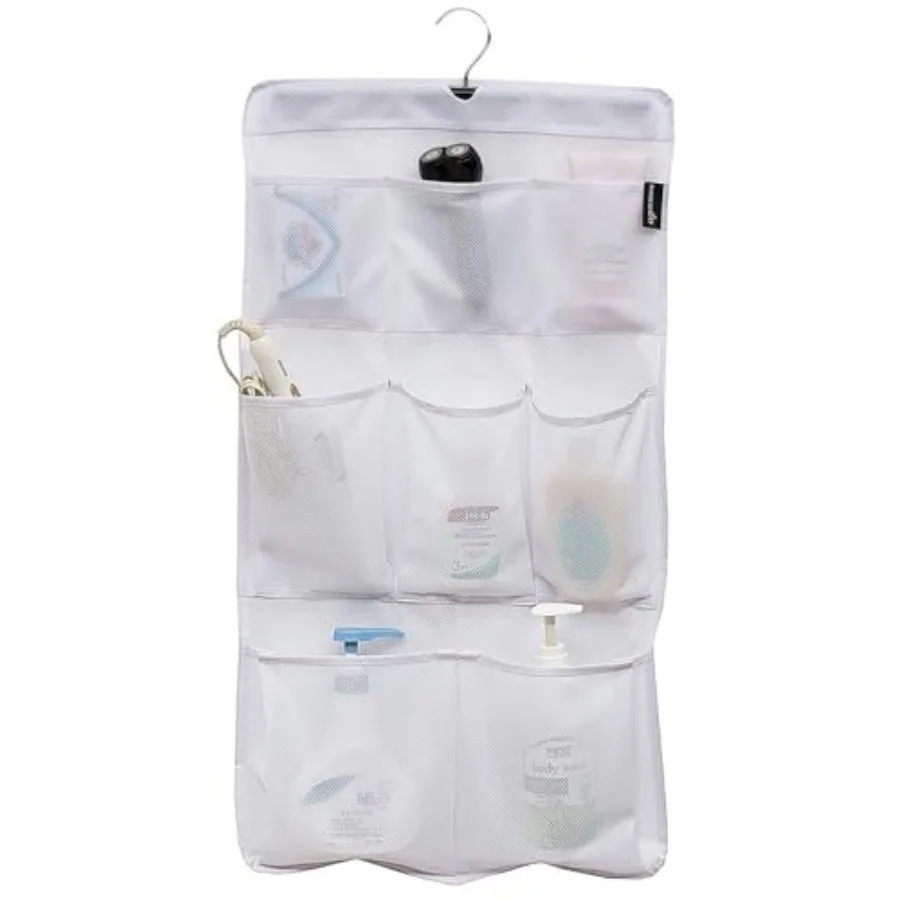 8 Pockets Mesh Shower Organizer Hanging Caddy with Rotating Hanger Quick Dry Bathroom Storage White
8 Pockets Mesh Shower Organizer Hanging Caddy with Rotating Hanger Quick Dry Bathroom Storage White