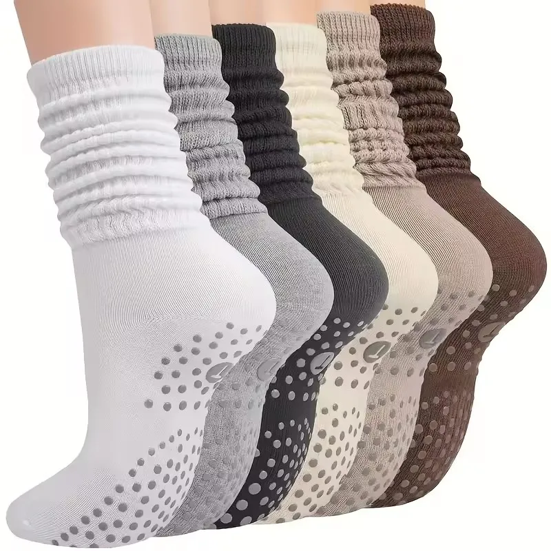 1-3 Pair Female Pilates Indoor Anti Slip Silicone Floor Socks Breathable Double Bar Middle Socks Dance Exercise Yoga Socks
1-3 Pair Female Pilates Indoor Anti Slip Silicone Floor Socks Breathable Double Bar Middle Socks Dance Exercise Yoga Socks