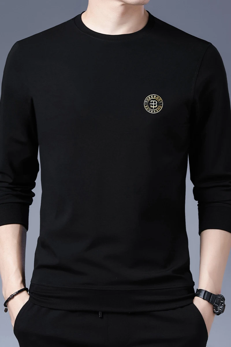 Men's Long Sleeved T-shirt for Autumn and Winter of 2025 New Black Base Shirt Top Casual Round Neck Sweatshirt for Men
Men's Long Sleeved T-shirt for Autumn and Winter of 2025 New Black Base Shirt Top Casual Round Neck Sweatshirt for Men