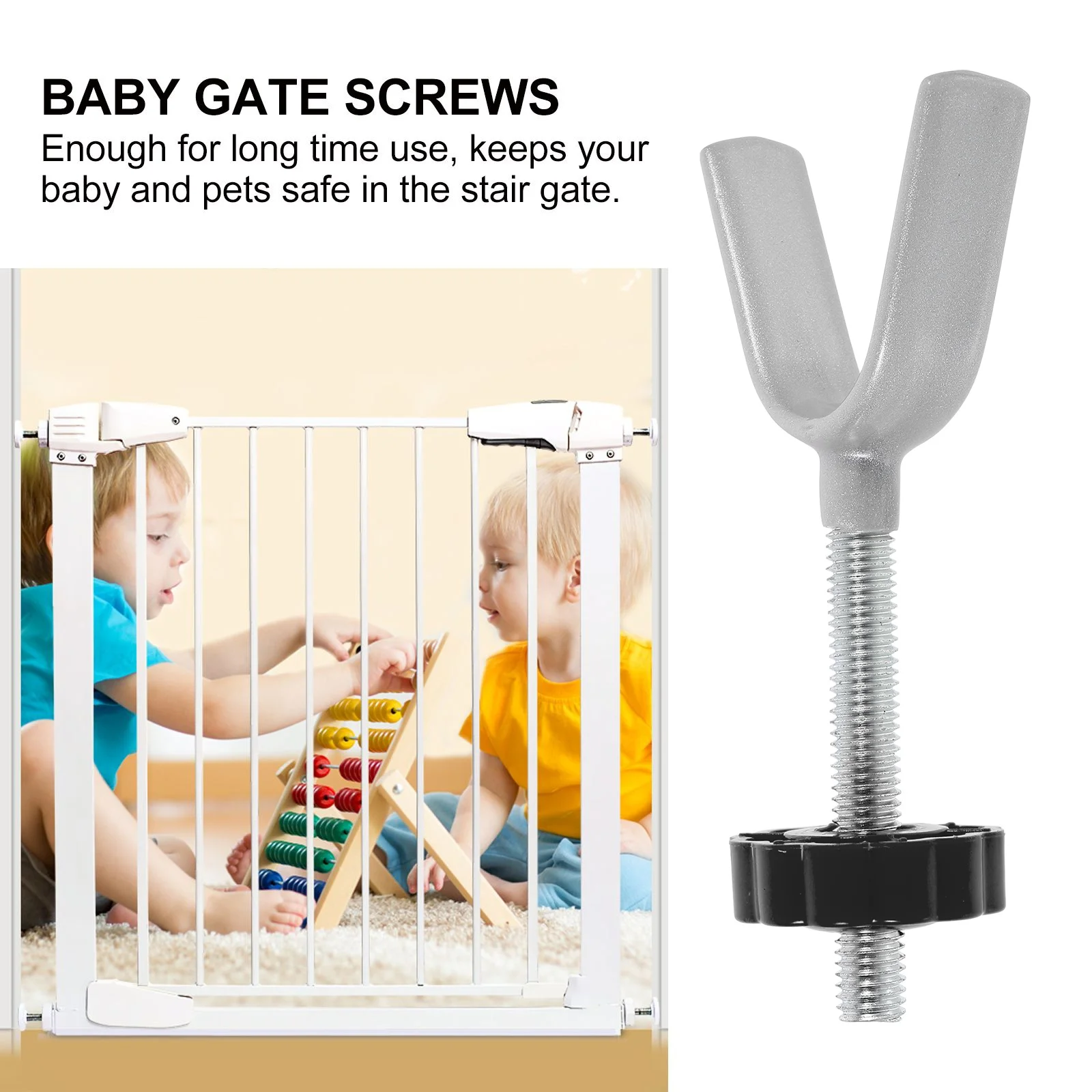 4 шт., болты для ограждения защитных ворот, Y-образный болт для внутреннего забора, прочный для лестничного ограждения, аксессуар для ограждения, защита для детей 
4 шт., болты для ограждения защитных ворот, Y-образный болт для внутреннего забора, прочный для лестничного ограждения, аксессуар для ограждения, защита для детей