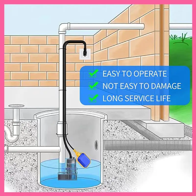 Plastic Float Switch For Sumps Pump Tethered Float Switch For Water Tank With 10Ft Power Cord Perfect For Sewage Pool Pond
Plastic Float Switch For Sumps Pump Tethered Float Switch For Water Tank With 10Ft Power Cord Perfect For Sewage Pool Pond