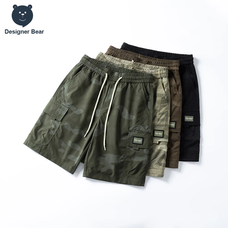 Brand Clothing Summer Thin Men's Camo Cargo Shorts Elastic Waist Loose Casual Work Shorts Khaki Streetwear Male Plus Size M-4XL
Brand Clothing Summer Thin Men's Camo Cargo Shorts Elastic Waist Loose Casual Work Shorts Khaki Streetwear Male Plus Size M-4XL