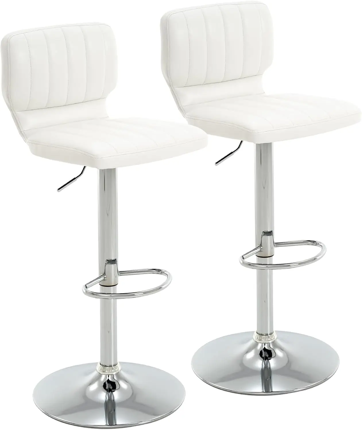 Adjustable Bar Stools Set Of 2, Modern Pu Leather Swivel Barstools With Back, Arml Airlift Counter Height Bar Chairs For
Adjustable Bar Stools Set Of 2, Modern Pu Leather Swivel Barstools With Back, Arml Airlift Counter Height Bar Chairs For